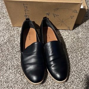 Black loafers
